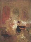 Joseph Mallord William Turner Music party in Petworth (mk31) oil on canvas